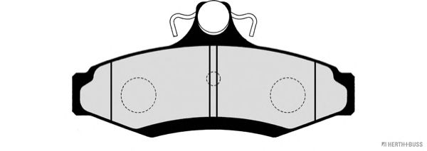 Комплект тормозных колодок, дисковый тормоз J3610900
