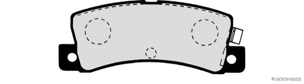Комплект тормозных колодок, дисковый тормоз J3612008