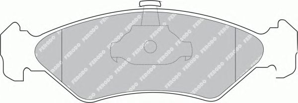 Комплект тормозных колодок, дисковый тормоз FSL1082