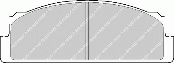 Комплект тормозных колодок, дисковый тормоз FDB22