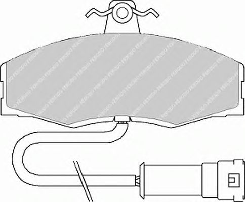 Kit de plaquettes de frein, frein à disque FDB289