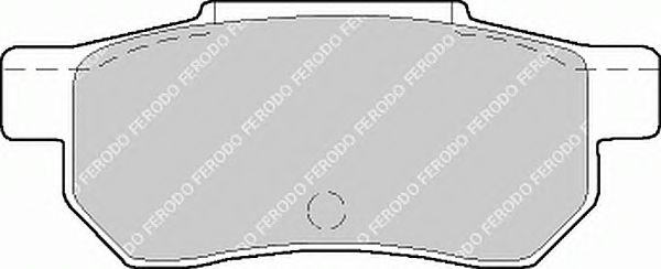 Комплект тормозных колодок, дисковый тормоз FDB472