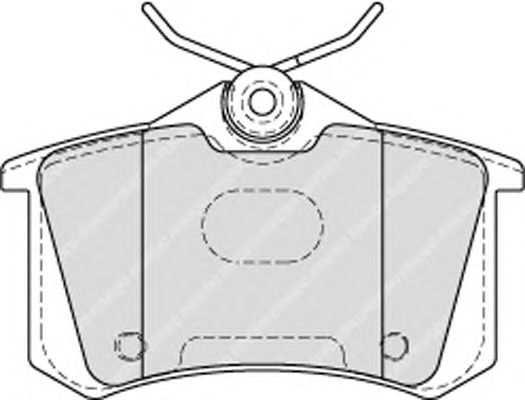 Комплект тормозных колодок, дисковый тормоз FDB4178