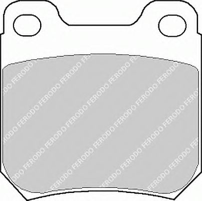 Комплект тормозных колодок, дисковый тормоз FSL973