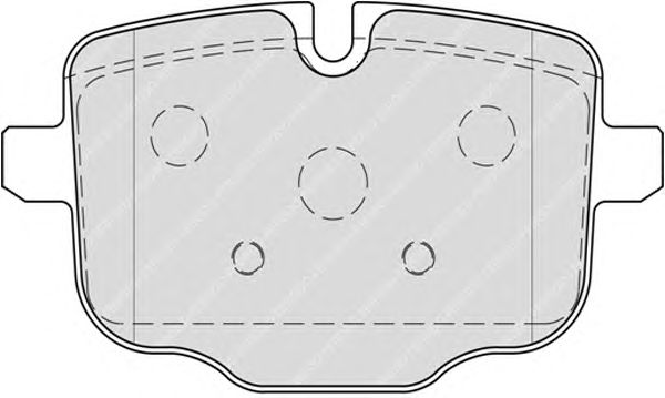Комплект тормозных колодок, дисковый тормоз FDB4381