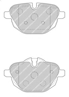 Комплект тормозных колодок, дисковый тормоз FDB4376