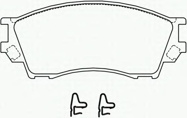 Комплект тормозных колодок, дисковый тормоз P 49 019