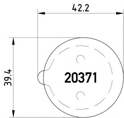 Комплект тормозных колодок, дисковый тормоз MDB1129