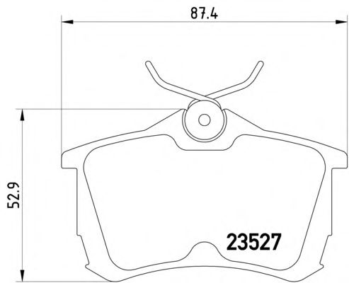 Комплект тормозных колодок, дисковый тормоз 8DB 355 009-511
