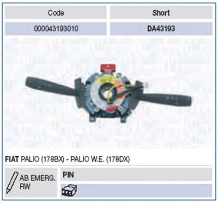 Steering Column Switch 000043193010