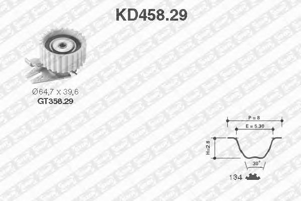 Kit de distribution KD458.29
