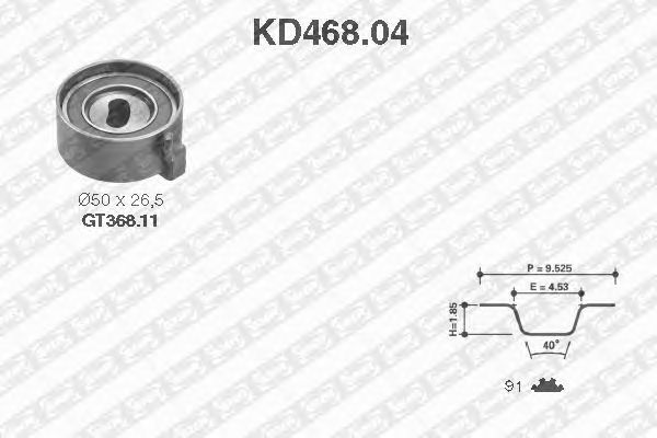 Timing Belt Kit KD468.04