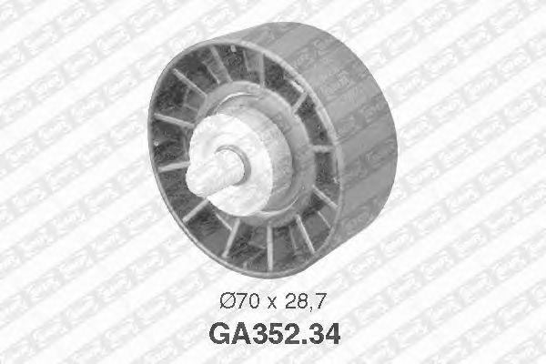 Medløberhjul, multi-V-rem GA352.34