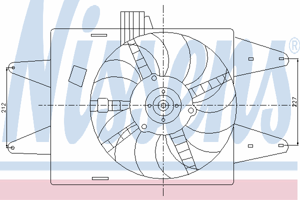 Ventilador, refrigeración del motor 85133