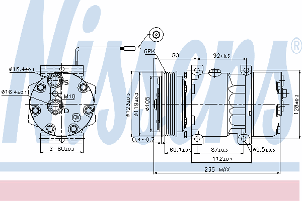 Kompressor, klimaanlæg 89125