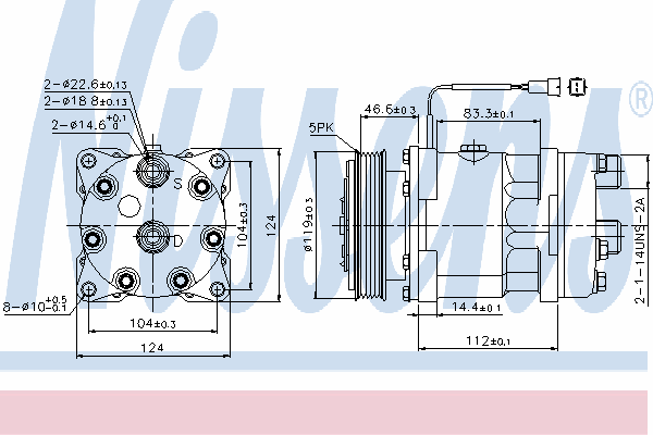 Kompressor, klimatanläggning 89171