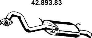 Глушитель выхлопных газов конечный 42.893.83