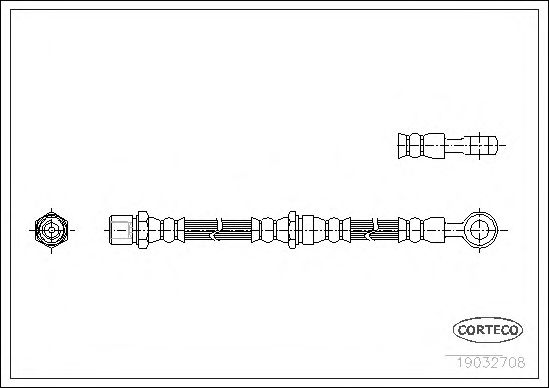 Tubo flexível de travão 19032708