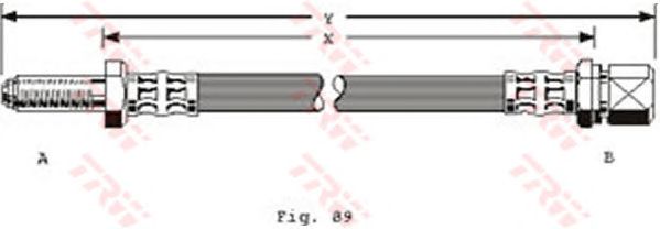 Tubo flexible de frenos PHB107