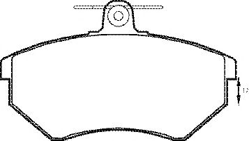 Комплект тормозных колодок, дисковый тормоз BP606