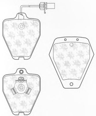 Комплект тормозных колодок, дисковый тормоз BP1299