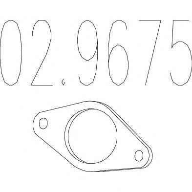 Gasket, exhaust pipe 02.9675