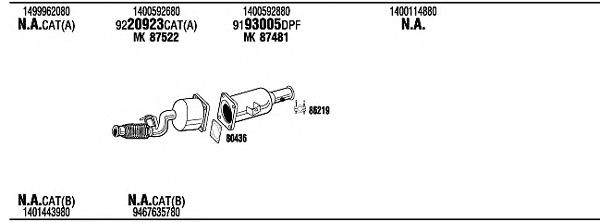 Sistema de gases de escape LNH23358