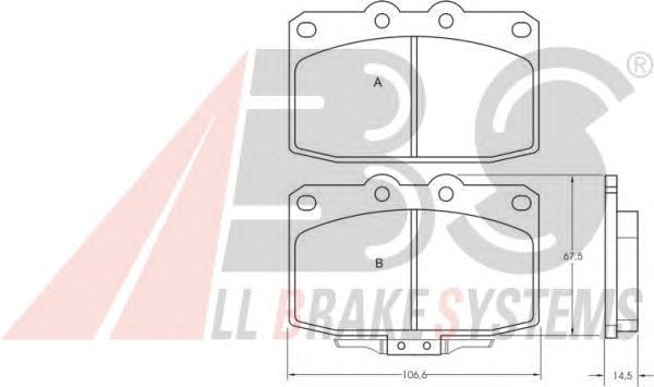 Brake Pad Set, disc brake 36625