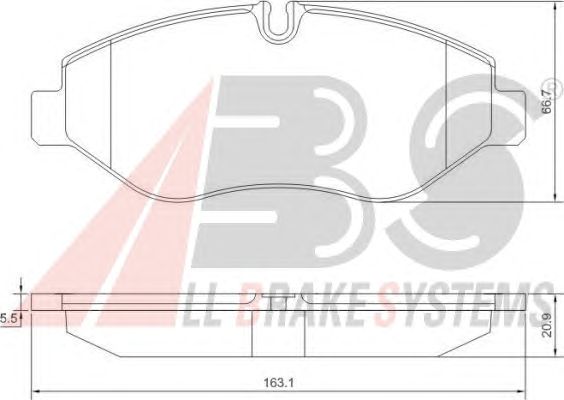 Brake Pad Set, disc brake 37633 OE