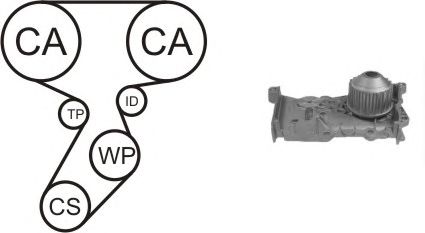 Water Pump & Timing Belt Kit WPK-164101