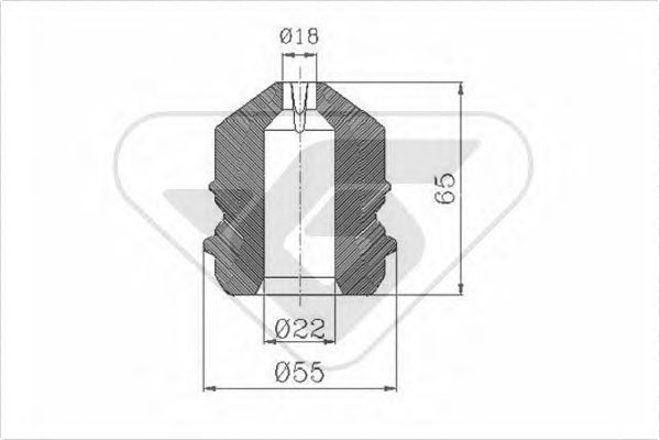 Dust Cover Kit, shock absorber KP090