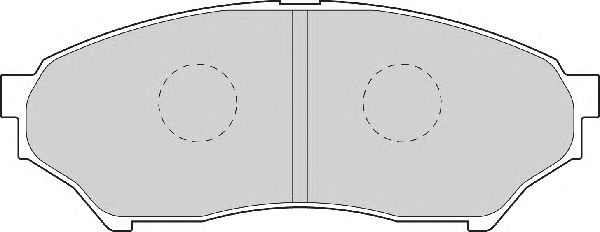 Комплект тормозных колодок, дисковый тормоз FD7048A