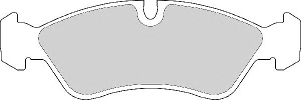 Комплект тормозных колодок, дисковый тормоз FD6277A