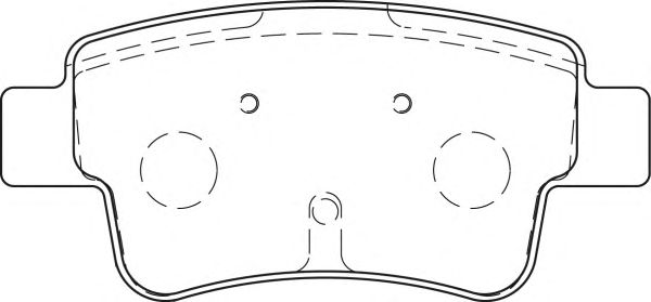 Комплект тормозных колодок, дисковый тормоз FD7265A