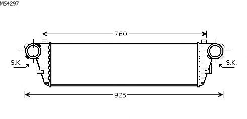 Interkoeler, tussenkoeler MS4297