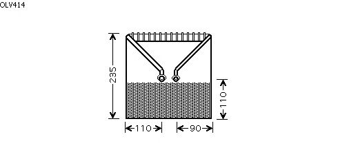 Evaporateur climatisation OLV414