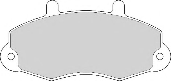 Комплект тормозных колодок, дисковый тормоз AVR133