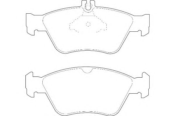 Комплект тормозных колодок, дисковый тормоз DBP221049