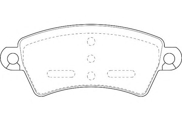 Комплект тормозных колодок, дисковый тормоз DBP341370
