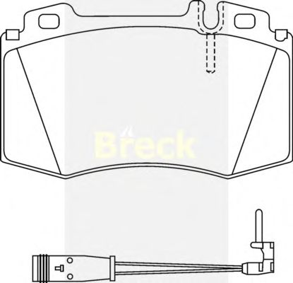 Brake Pad Set, disc brake 23743 00 W
