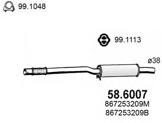 Middle Silencer 58.6007