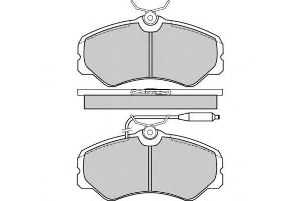 Комплект тормозных колодок, дисковый тормоз 12-0337