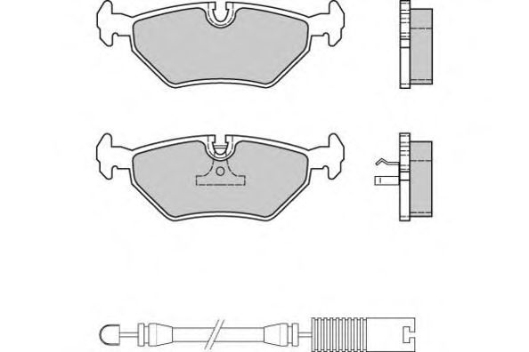 Комплект тормозных колодок, дисковый тормоз 12-0415