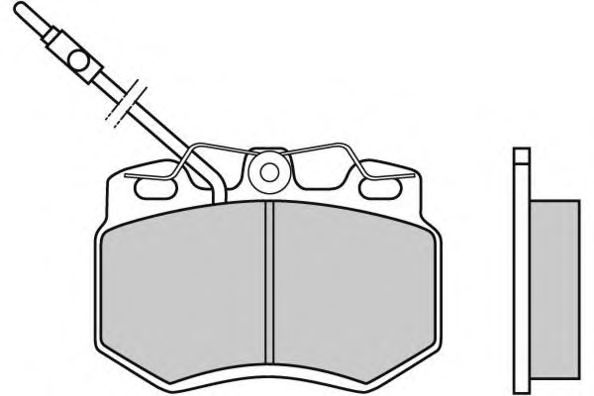 Комплект тормозных колодок, дисковый тормоз 12-0604