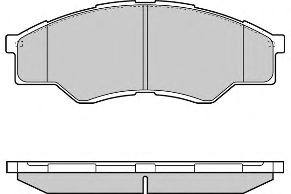 Комплект тормозных колодок, дисковый тормоз 12-1375