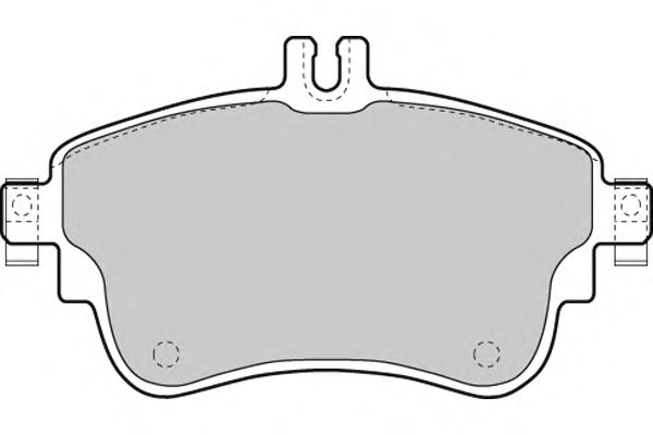 Комплект тормозных колодок, дисковый тормоз 12-1497