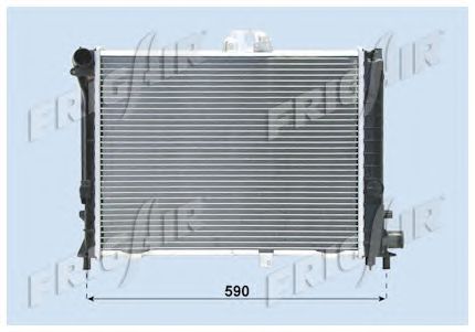 Radiator, engine cooling 0122.2070