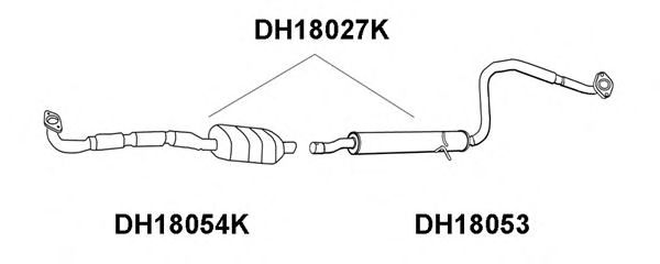 Front Silencer DH18053