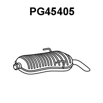 Глушитель выхлопных газов конечный PG45405