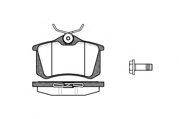 Комплект тормозных колодок, дисковый тормоз P3633.05